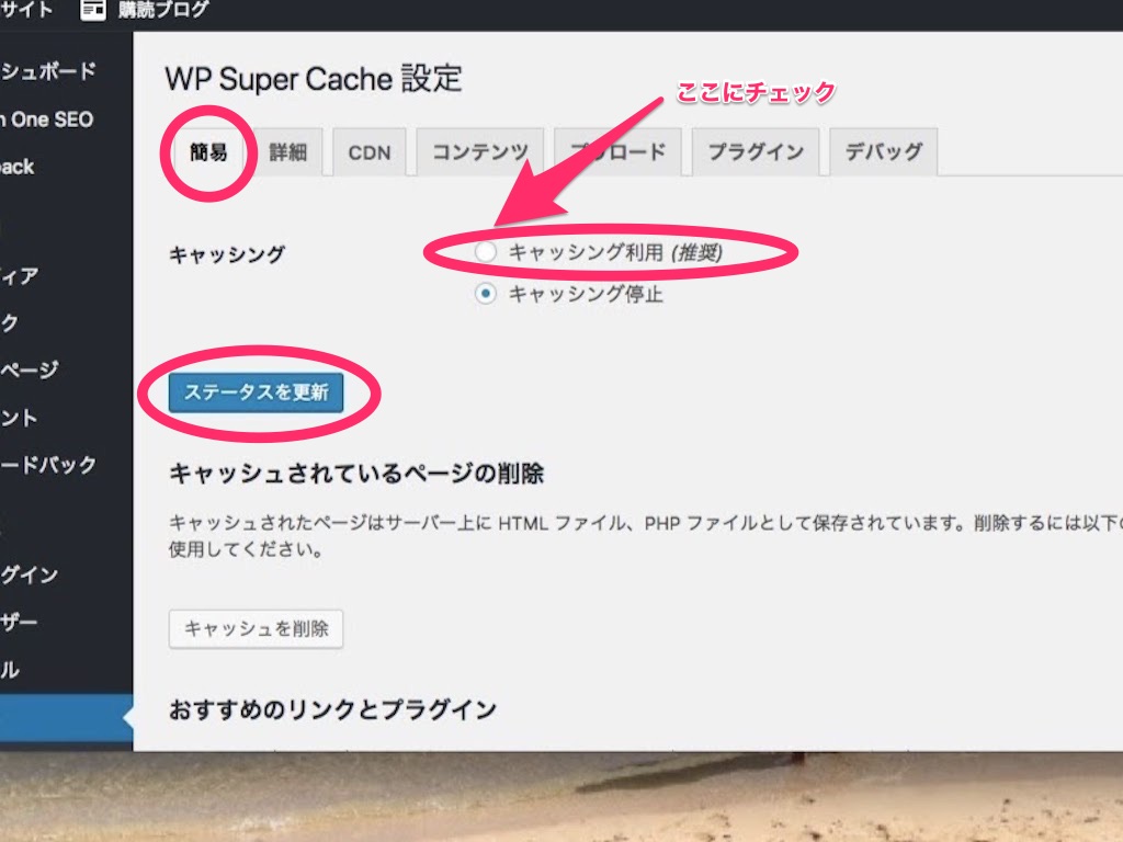 Wp super cache